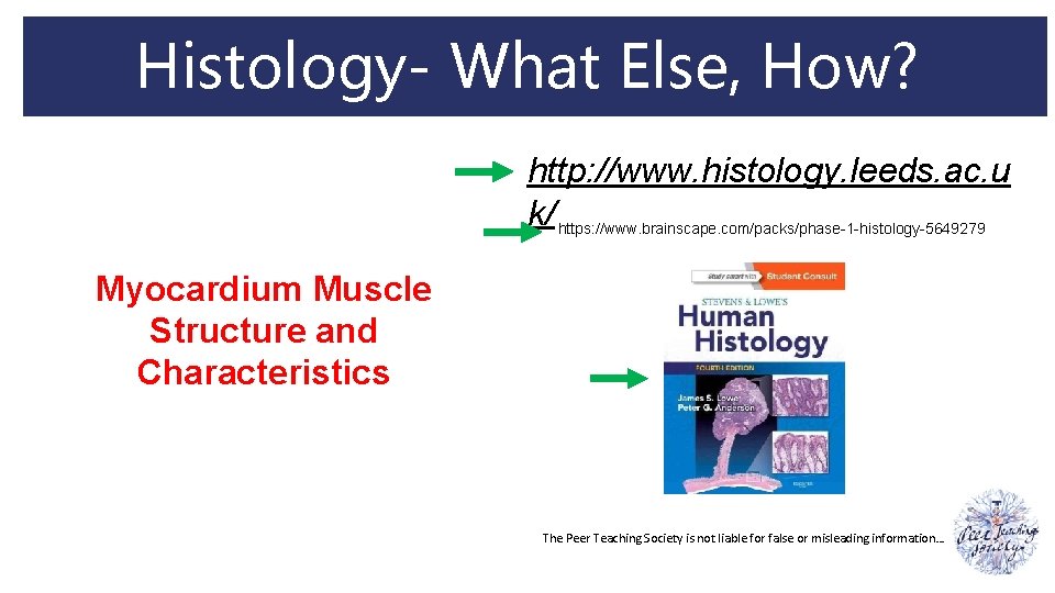 Histology- What Else, How? http: //www. histology. leeds. ac. u k/ https: //www. brainscape.