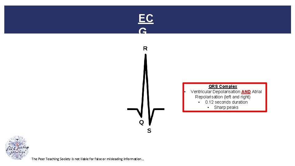 EC G • The Peer Teaching Society is not liable for false or misleading