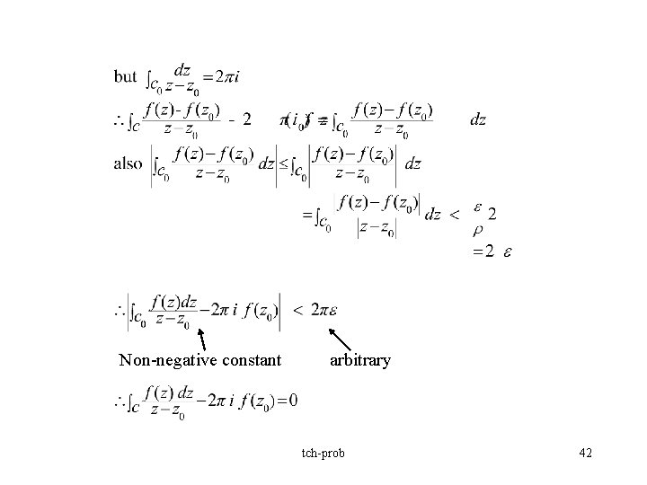 Non-negative constant arbitrary tch-prob 42 