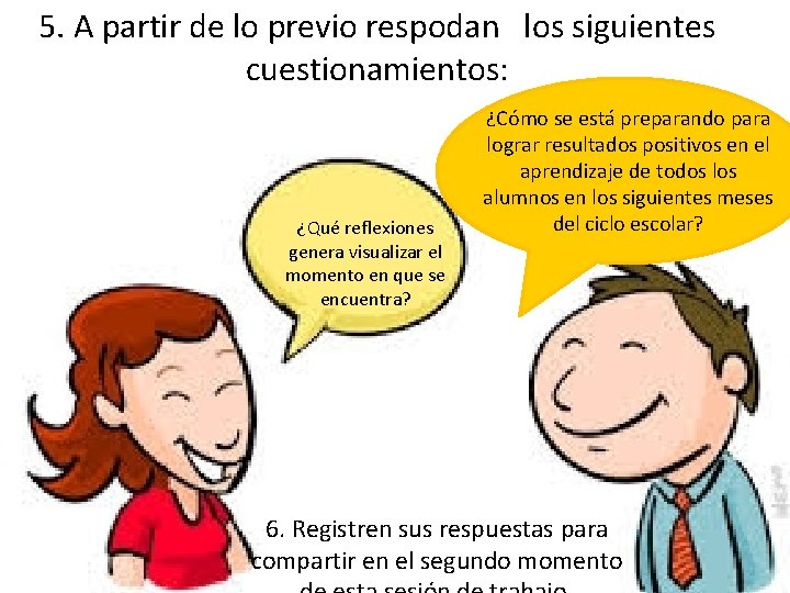 5. A partir de lo previo respodan los siguientes cuestionamientos: ¿Qué reflexiones genera visualizar