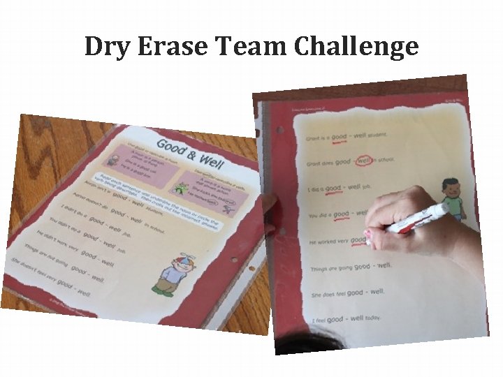 Dry Erase Team Challenge 