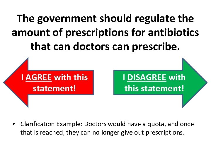 The government should regulate the amount of prescriptions for antibiotics that can doctors can