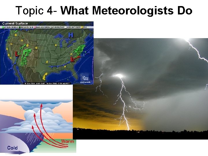 Topic 4 - What Meteorologists Do 