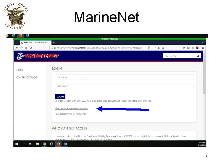 Marine. Net 8 