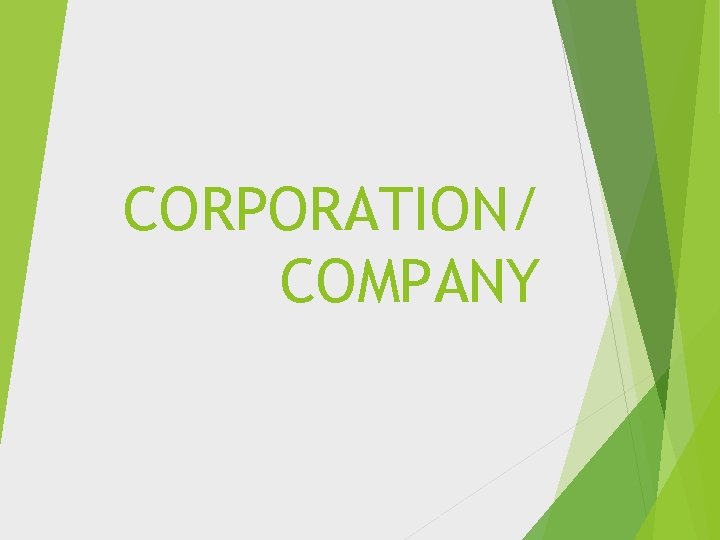 CORPORATION/ COMPANY 