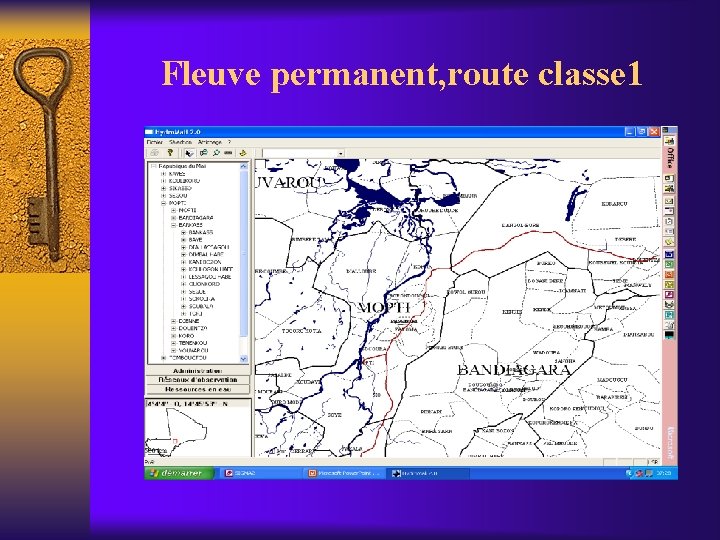 Fleuve permanent, route classe 1 