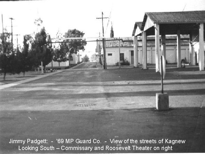 Jimmy Padgett: - '69 MP Guard Co. - View of the streets of Kagnew Jimmy Padgett: - '69 MP Guard Co. - View of the streets of Kagnew
