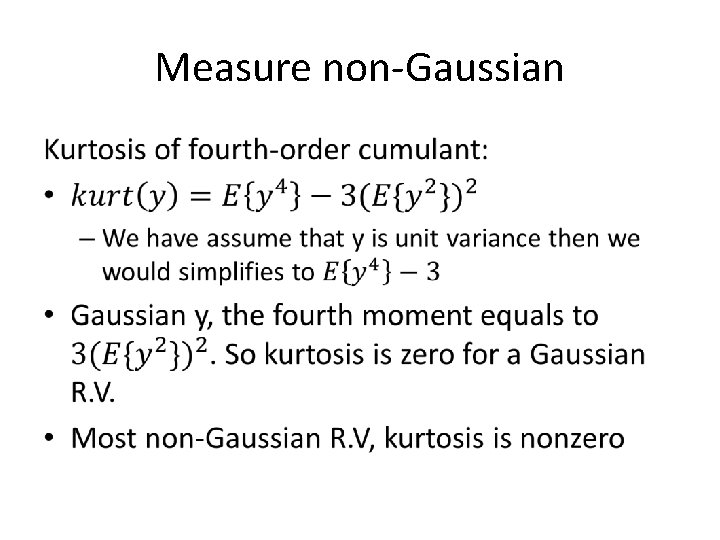 Measure non-Gaussian • 