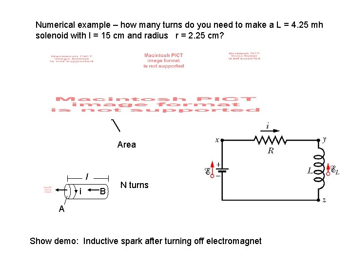 Numerical example – how many turns do you need to make a L =