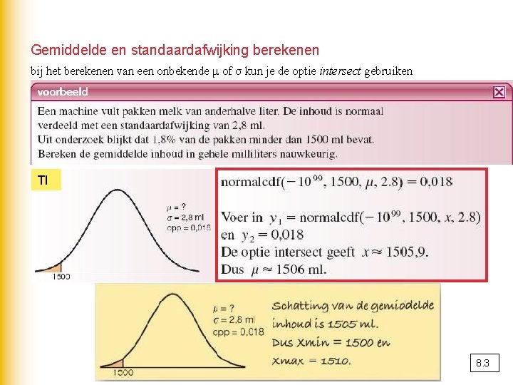 Gemiddelde en standaardafwijking berekenen bij het berekenen van een onbekende μ of σ kun