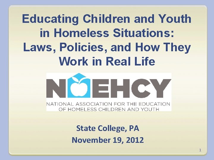 Educating Children and Youth in Homeless Situations: Laws, Policies, and How They Work in