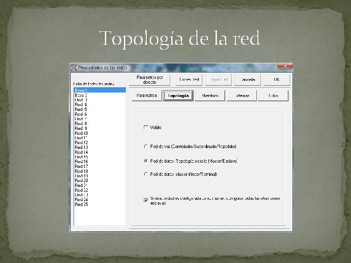 Topología de la red 