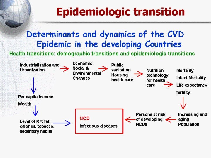 Epidemiologic transition Determinants and dynamics of the CVD Epidemic in the developing Countries Health