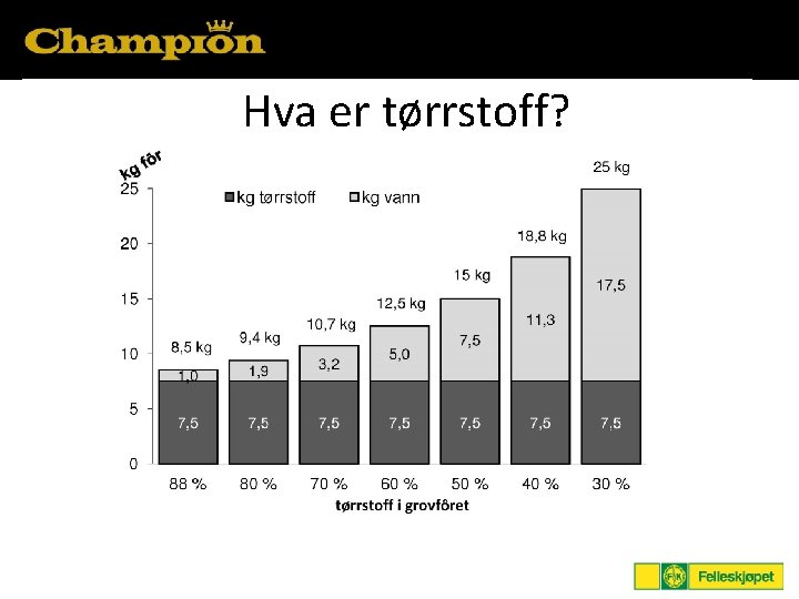 Hva er tørrstoff? 