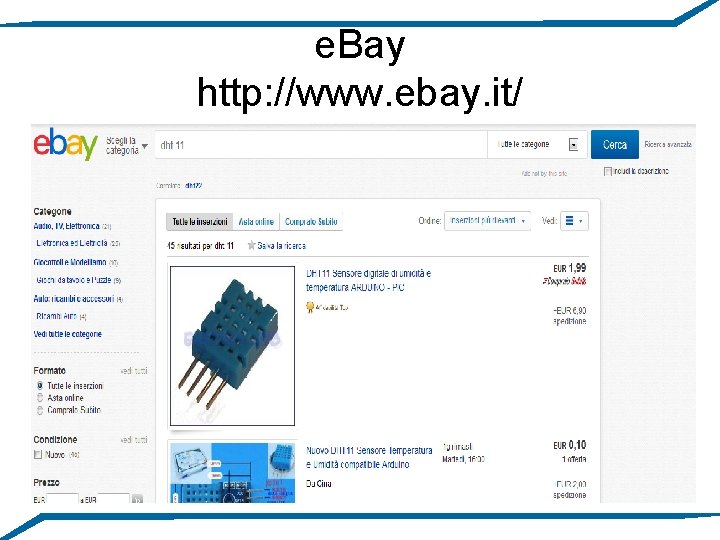 e. Bay http: //www. ebay. it/ 