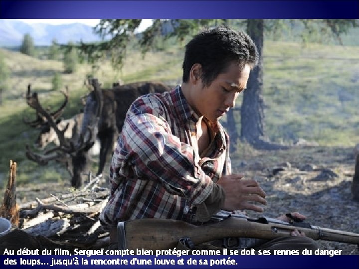 Au début du film, Sergueï compte bien protéger comme il se doit ses rennes