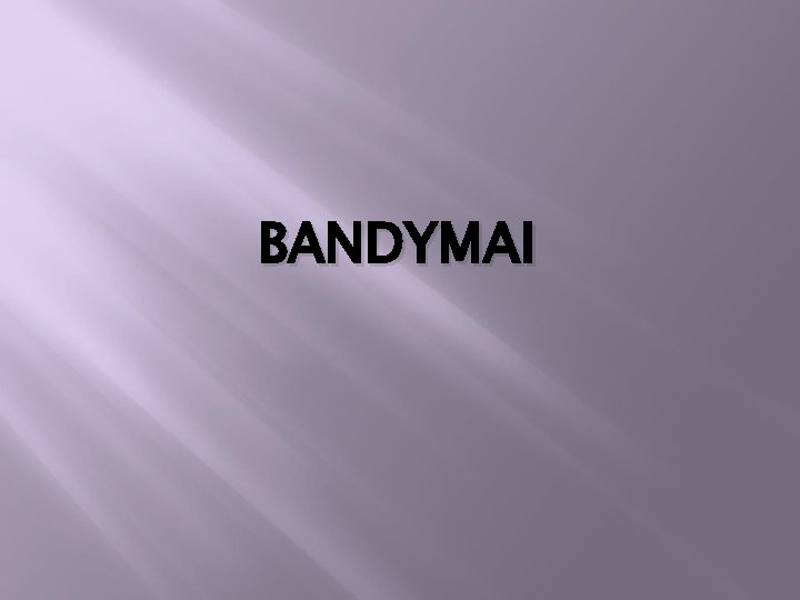 BANDYMAI 