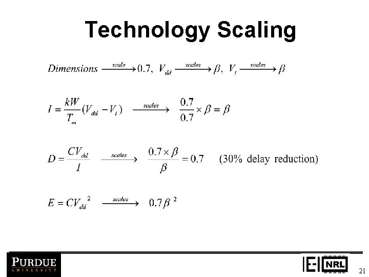 Technology Scaling 21 