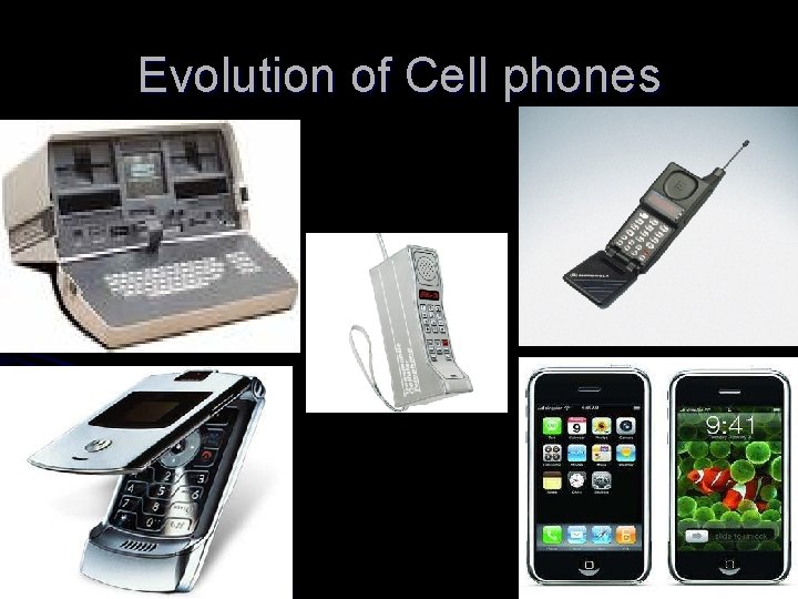 Evolution of Cell phones 
