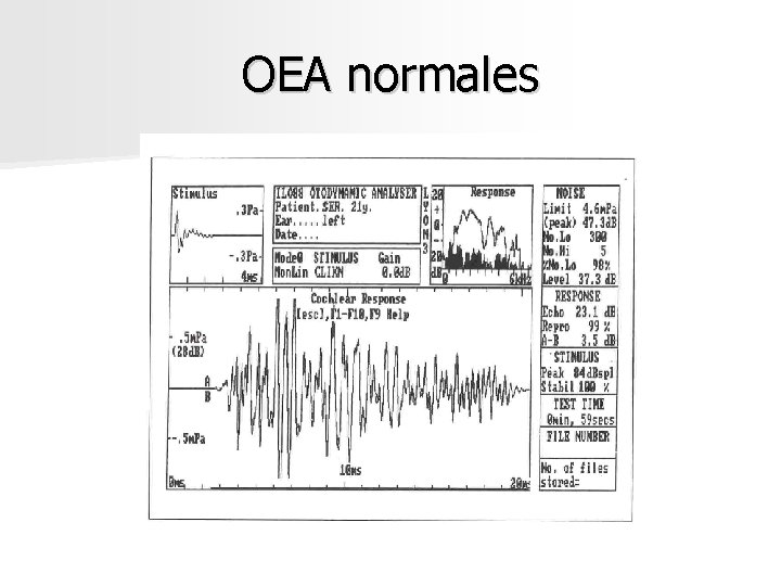 OEA normales OEA normales