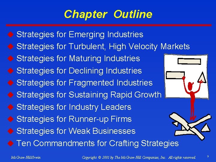 Chapter Outline u Strategies for Emerging Industries u Strategies for Turbulent, High Velocity Markets