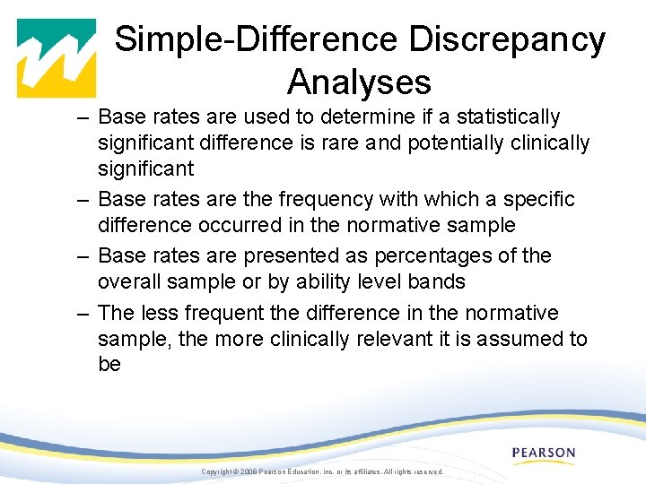 Simple-Difference Discrepancy Analyses – Base rates are used to determine if a statistically significant