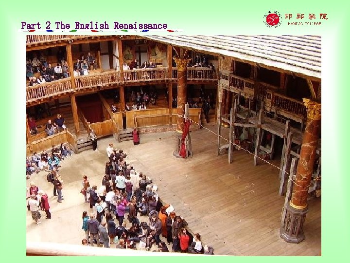 Part 2 The English Renaissance London Theatre and Its Audience 