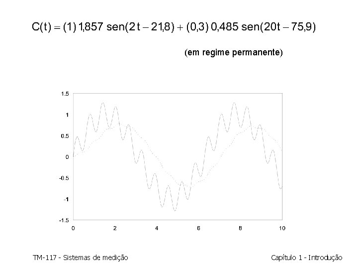(em regime permanente) TM-117 - Sistemas de medição Capítulo 1 - Introdução (em regime permanente) TM-117 - Sistemas de medição Capítulo 1 - Introdução