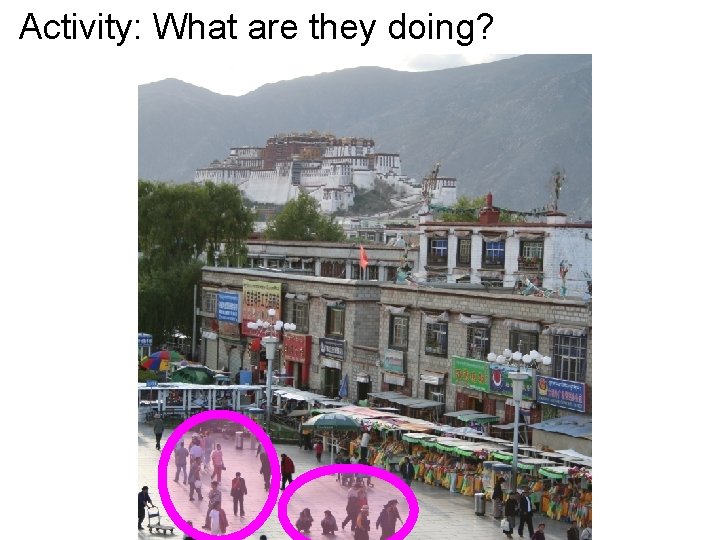 Activity: What are they doing? 