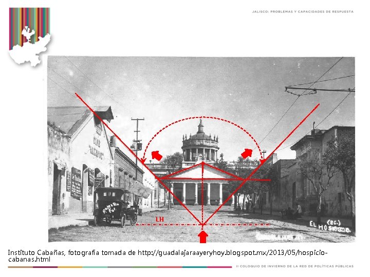 LH Instituto Cabañas, fotografía tomada de http: //guadalajaraayeryhoy. blogspot. mx/2013/05/hospiciocabanas. html 