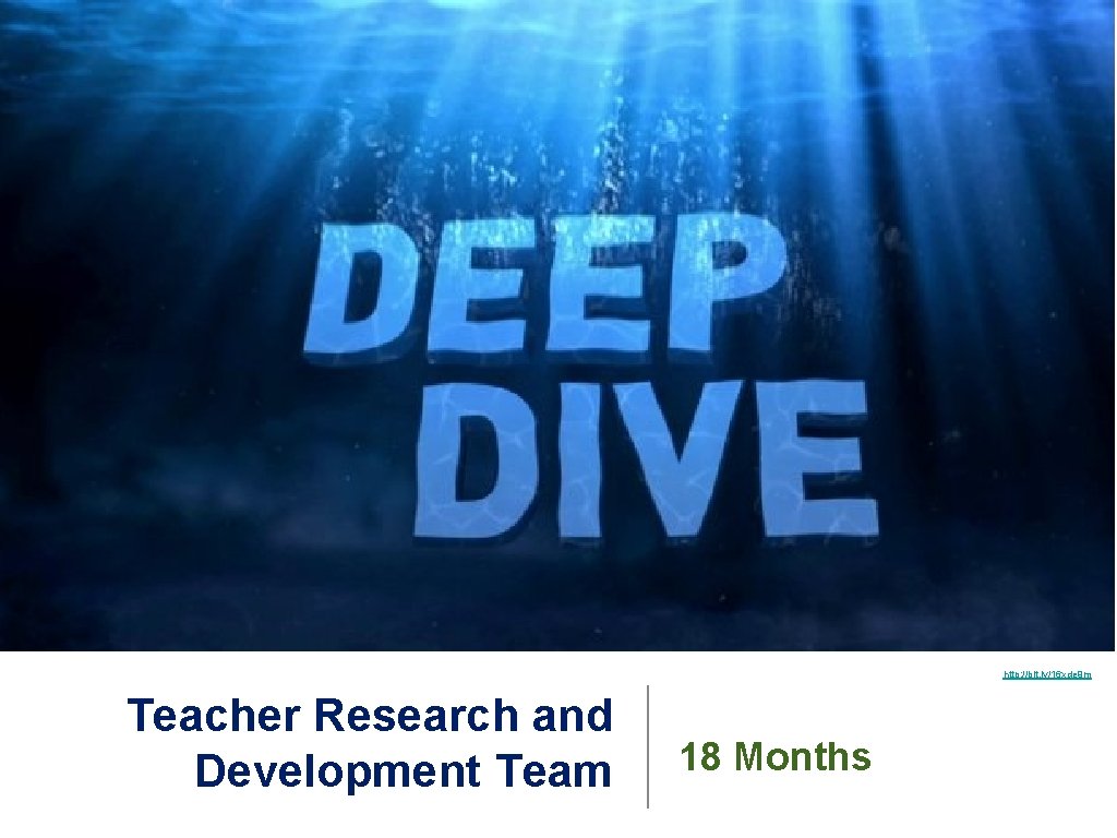 http: //bit. ly/16 xde 9 m Teacher Research and Development Team 18 Months 