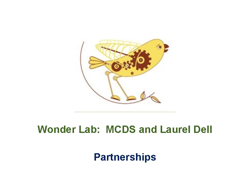 Wonder Lab: MCDS and Laurel Dell Partnerships 