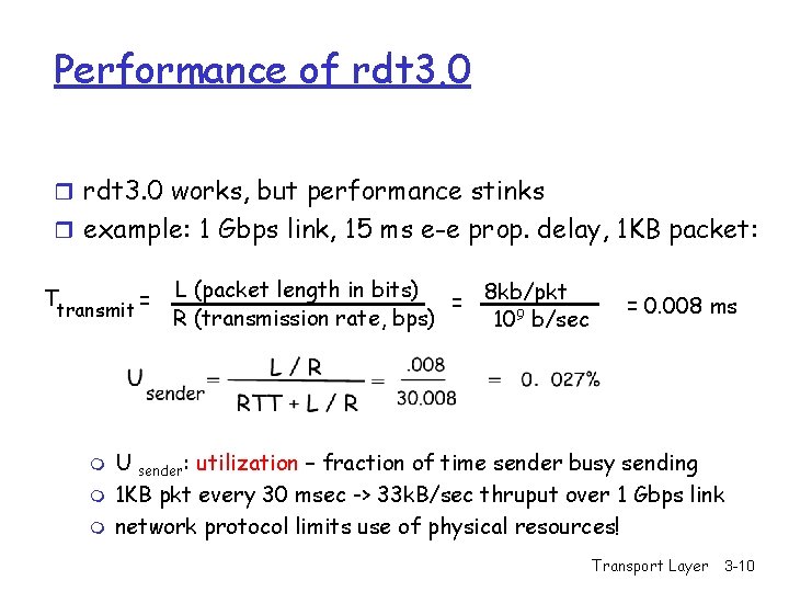Performance of rdt 3. 0 r rdt 3. 0 works, but performance stinks r