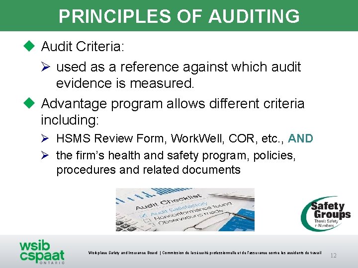 Introduction to Auditing 2017 Safety Groups Advantage Program