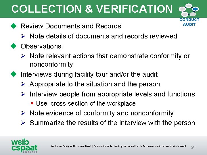 COLLECTION & VERIFICATION CONDUCT AUDIT u Review Documents and Records Ø Note details of COLLECTION & VERIFICATION CONDUCT AUDIT u Review Documents and Records Ø Note details of