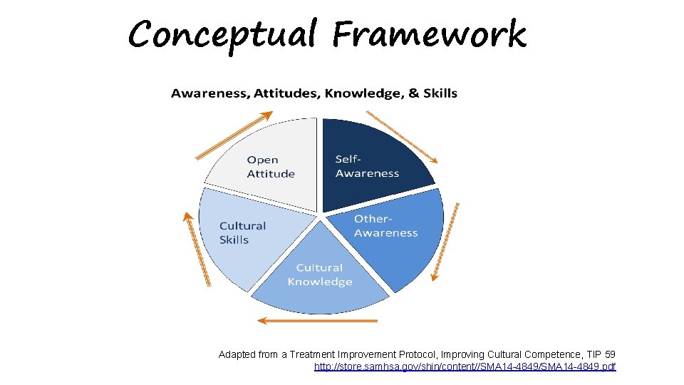 Conceptual Framework Adapted from a Treatment Improvement Protocol, Improving Cultural Competence, TIP 59 http: