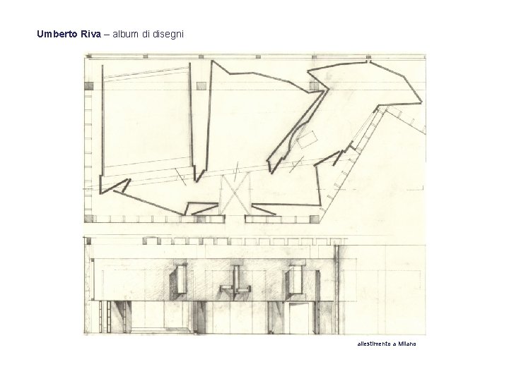 Umberto Riva – album di disegni allestimento a Milano 