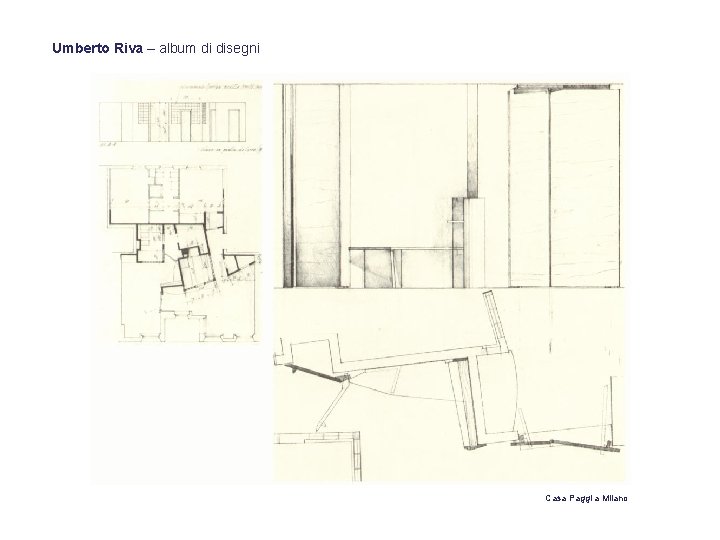 Umberto Riva – album di disegni Casa Paggi a Milano 