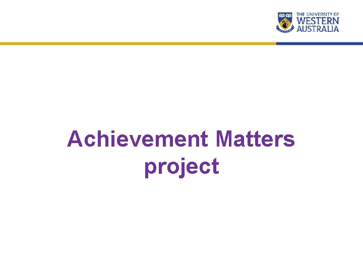 Achievement Matters project 17 