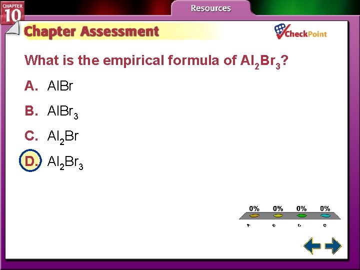 What is the empirical formula of Al 2 Br 3? A. Al. Br B.
