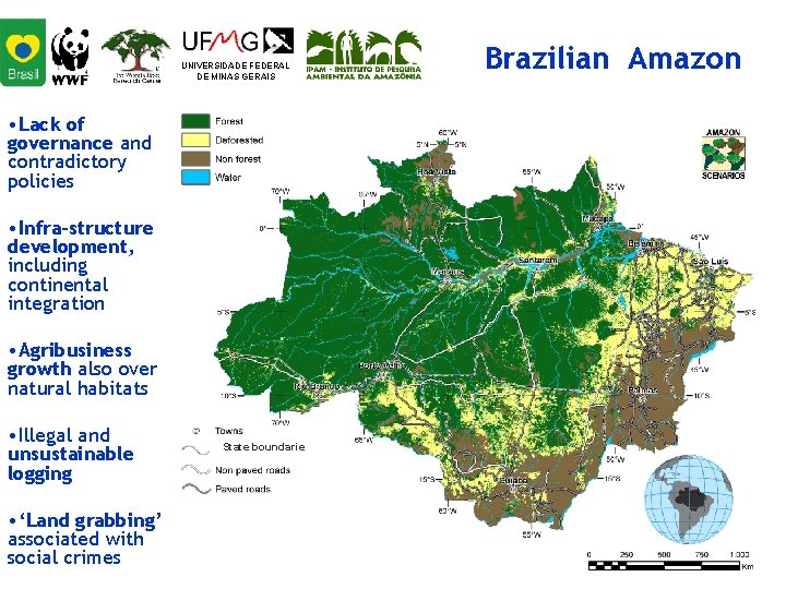 UNIVERSIDADE FEDERAL DE MINAS GERAIS • Lack of governance and contradictory policies • Infra-structure