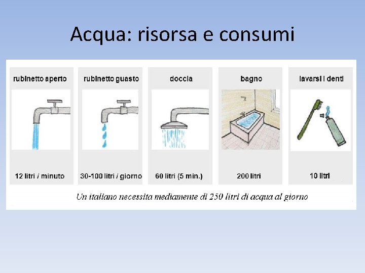 Acqua: risorsa e consumi 