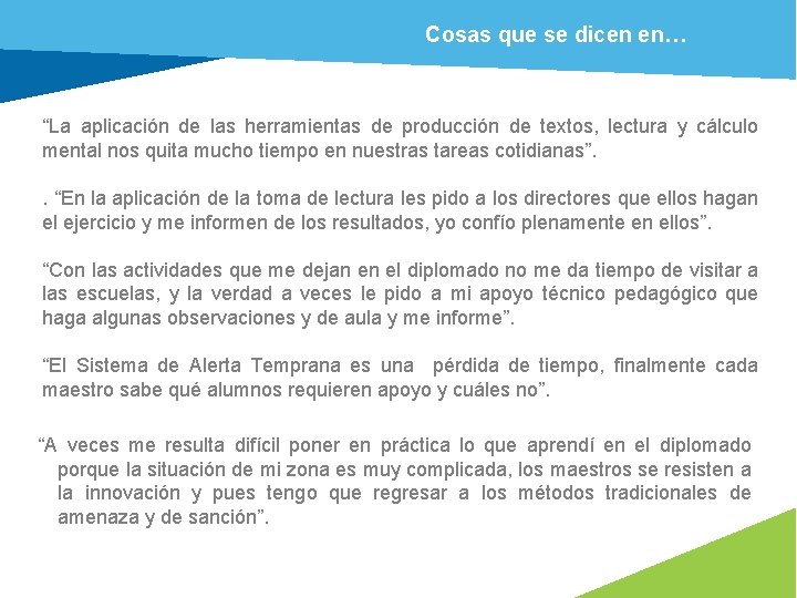 Cosas que se dicen en… “La aplicación de las herramientas de producción de textos,