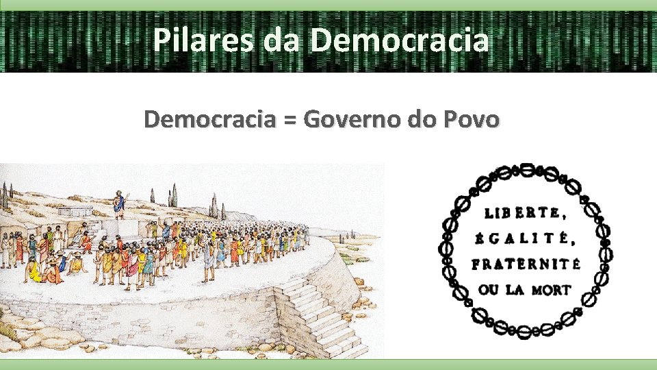 Pilares da Democracia = Governo do Povo 