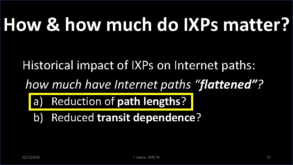 How & how much do IXPs matter? Historical impact of IXPs on Internet paths: