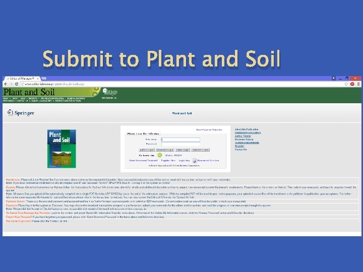 Submit to Plant and Soil 
