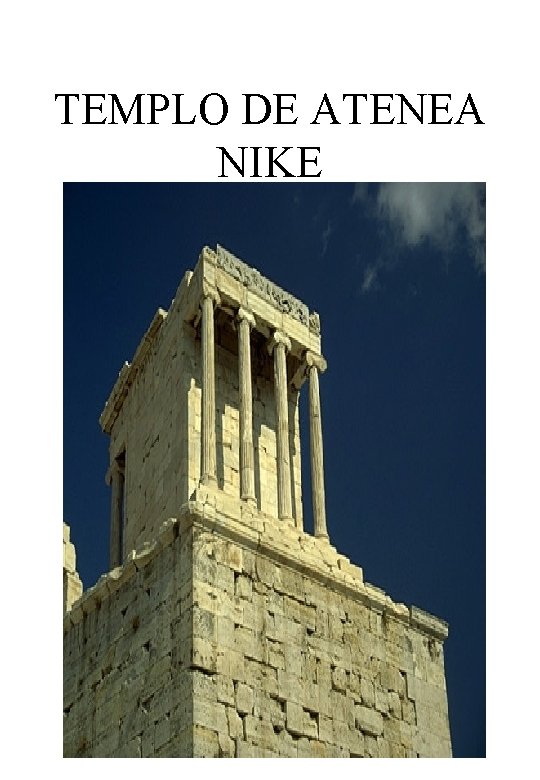 TEMPLO DE ATENEA NIKE 