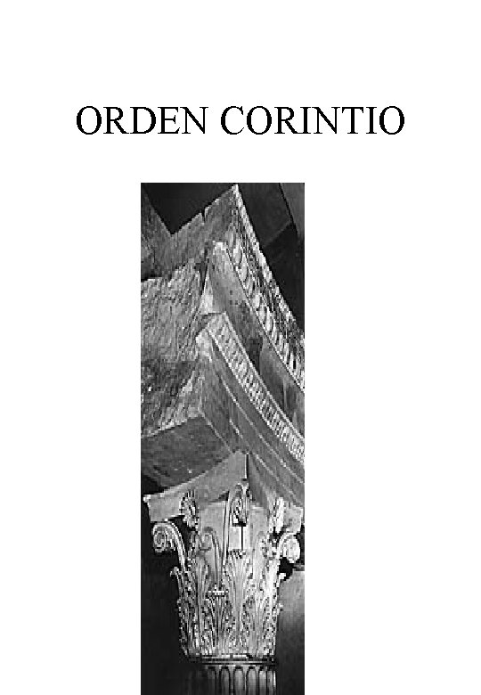 ORDEN CORINTIO 