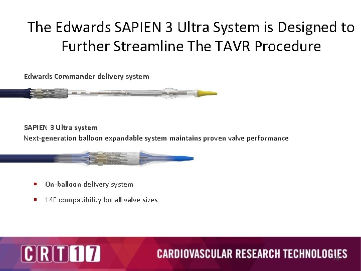 The Edwards SAPIEN 3 Ultra System is Designed to Further Streamline The TAVR Procedure