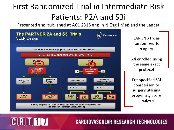 First Randomized Trial in Intermediate Risk Patients: P 2 A and S 3 i